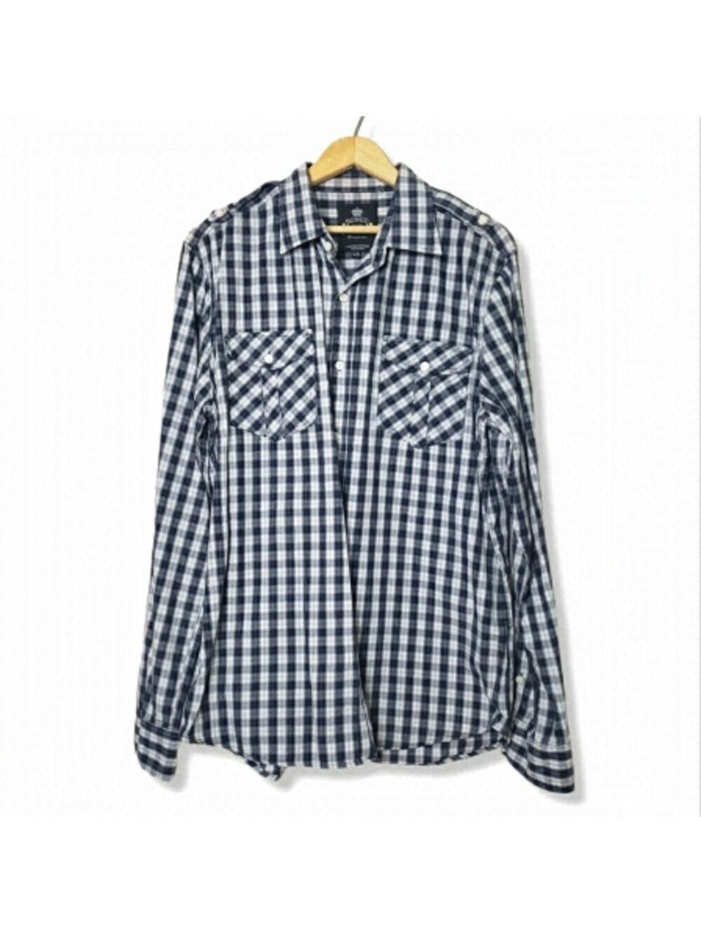 Bongo Plaid Button Down Shirt XL